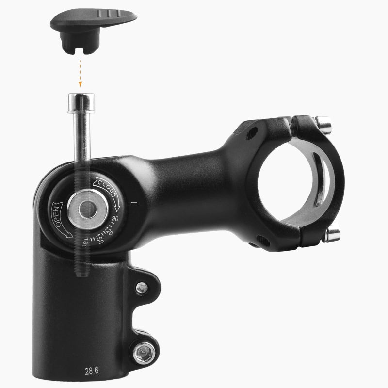 TRIWONDER Adjustable Stem 25.4 31.8 60mm 80mm 93mm 100mm 0-90 Degree Adjustable Bike Stem Bicycle Handlebar Stem Stem Riser for Mountain Bike, Road Bike, BMX (31.8 x 93mm) - Image 5